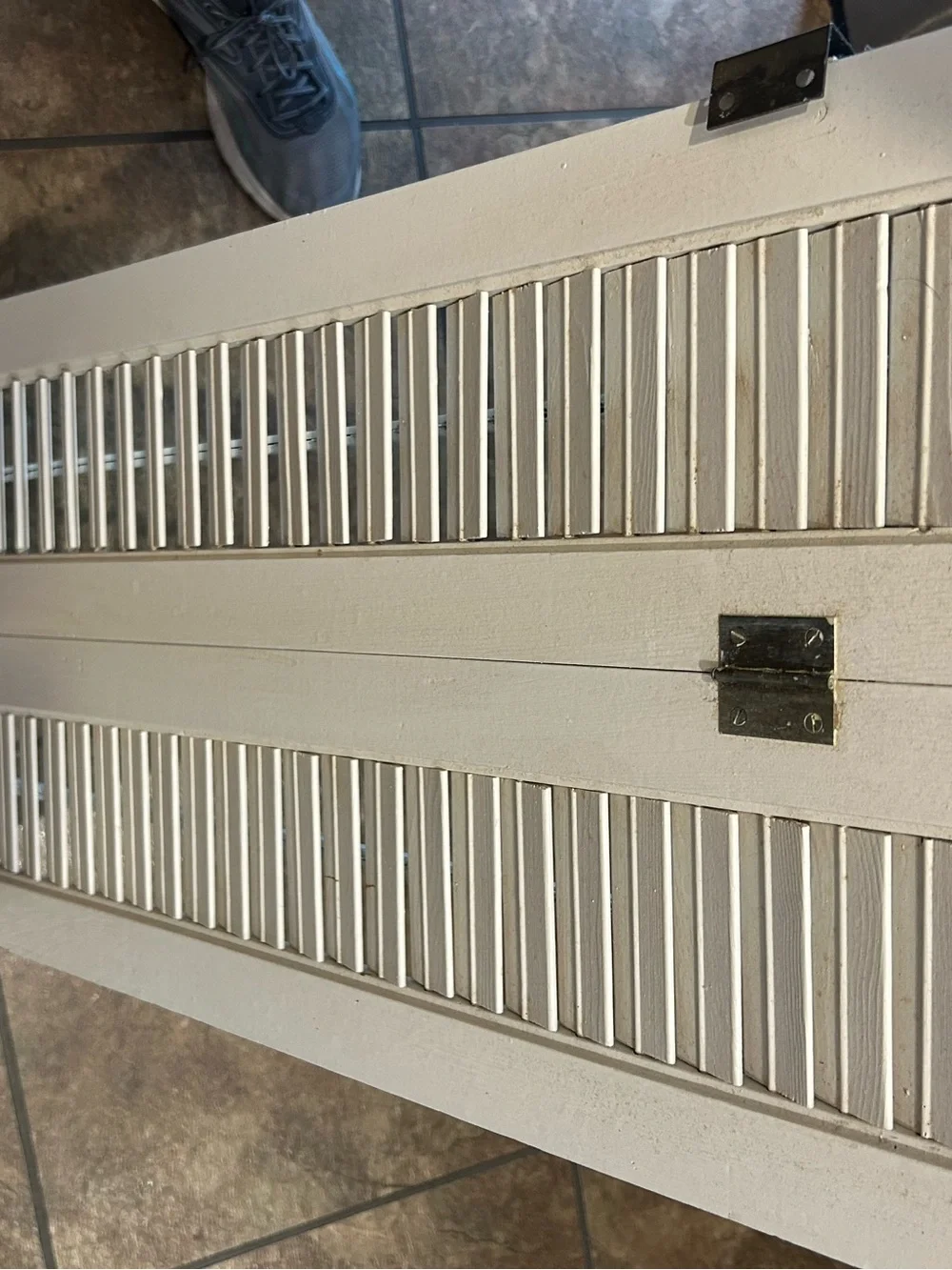 Interior Louver Decorative Shutter Panels -Classic Home Accent,28Wx31.5”H. White